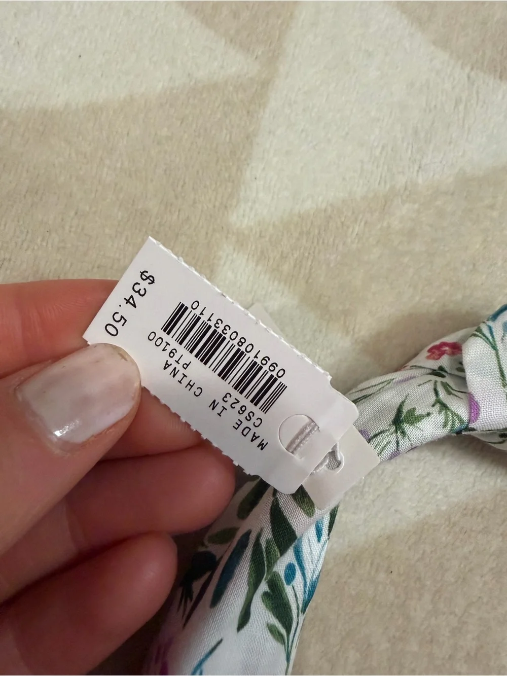 J crew Girls' floral knotted headband